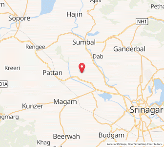 Map of Yakmanpur, Kashmir
