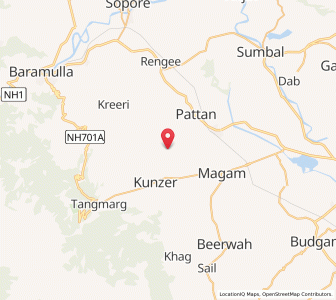 Map of Yal, Kashmir