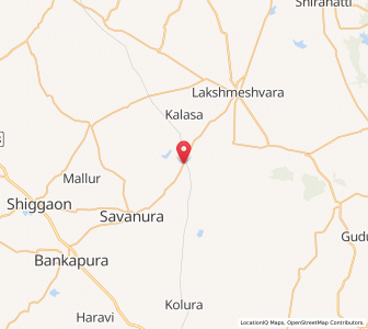 Map of Yalvigi, Karnataka