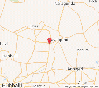 Map of Yamnur, Karnataka