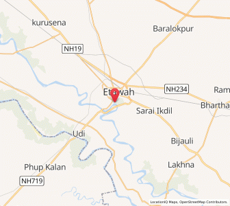 Map of Yamuna Tarhati Etawah, Uttar Pradesh