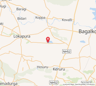 Map of Yandigeri, Karnataka