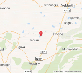 Map of Yapadinne, Andhra Pradesh