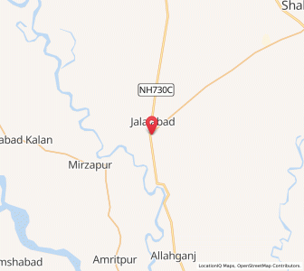 Map of Yaqubpur, Uttar Pradesh