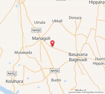 Map of Yarnal, Karnataka