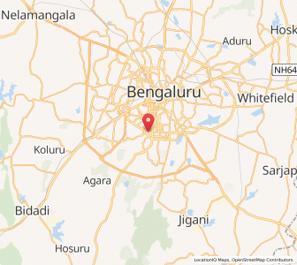 Map of Yarub Nagar, Karnataka