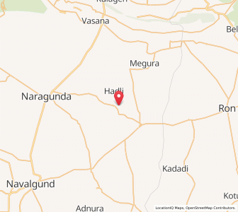 Map of Yavagal, Karnataka