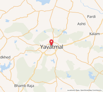 Map of Yavatmal, Maharashtra