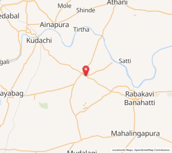 Map of Yebarhatti, Karnataka