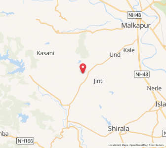 Map of Yelgaon, Maharashtra