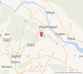 Map of Yelgonda, Andhra Pradesh