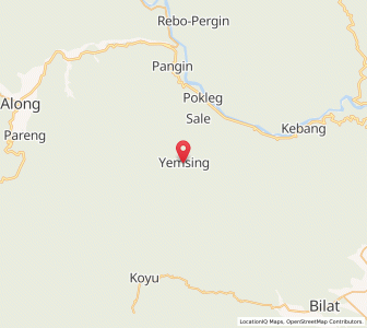 Map of Yemsing, Arunachal Pradesh