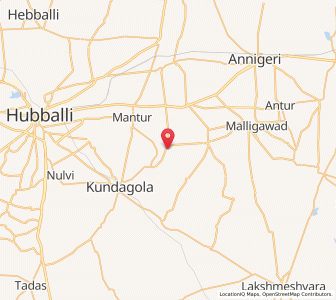 Map of Yerguppi, Karnataka