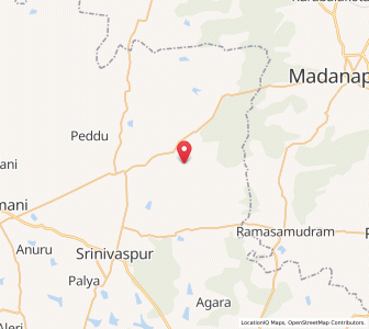 Map of Yerukalave, Karnataka