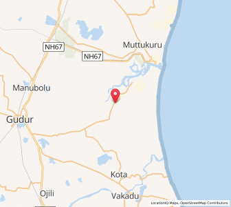 Map of Yerur, Andhra Pradesh