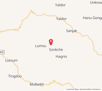 Map of Yogma Kharbu, Kashmir