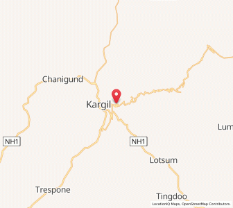 Map of Yogma, Kashmir