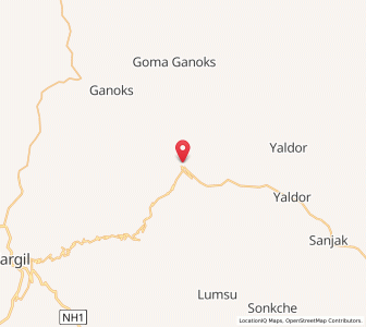 Map of Yogmathang, Kashmir