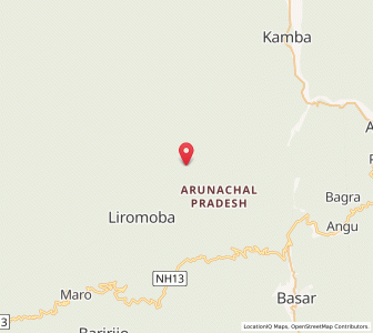Map of Yomcha, Arunachal Pradesh
