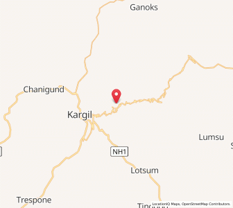 Map of Yurbathak, Kashmir