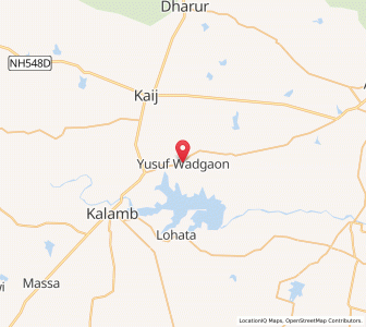 Map of Yusufbadgaon, Maharashtra