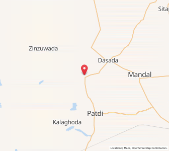 Map of Zainabad, Gujarat