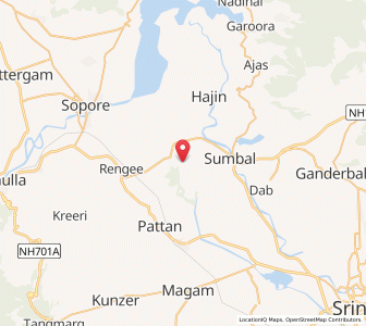 Map of Zalapur, Kashmir