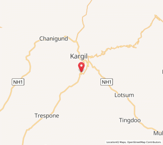 Map of Zamshung, Kashmir