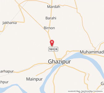 Map of Zangipur, Madhya Pradesh