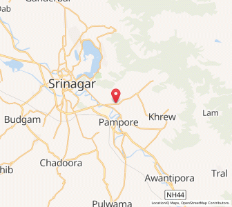 Map of Zewan, Kashmir