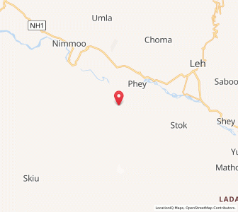 Map of Zinchan, Kashmir