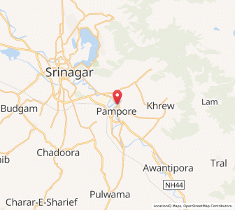 Map of Zinpur, Kashmir