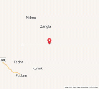 Map of Zozar, Kashmir
