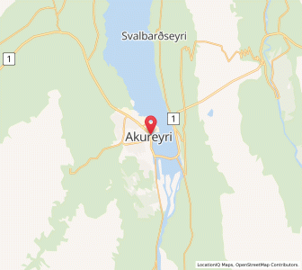 Carte : Akureyri, Nord-est