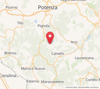 Map of Abriola, Basilicate