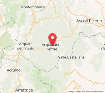 Map of Acquasanta Terme, The Marches