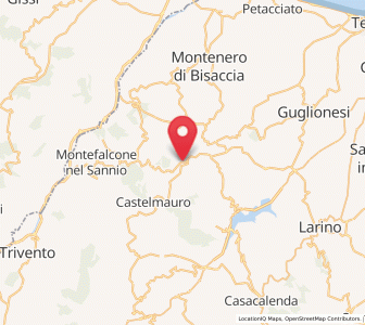 Map of Acquaviva Collecroce, Molise
