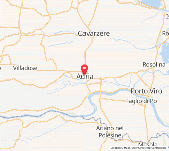 Map of Adria, Veneto