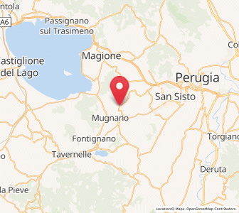 Map of Agello, Umbria
