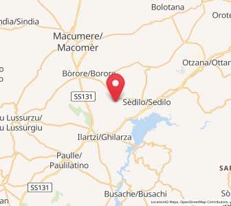 Map of Aidomaggiore, Sardinia
