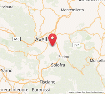 Map of Aiello del Sabato, Campania