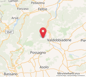 Map of Alano di Piave, Veneto