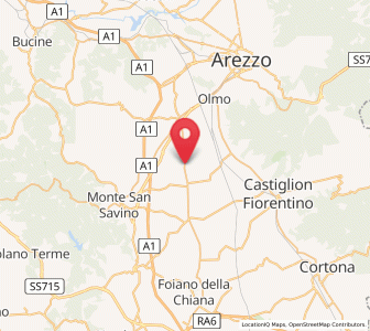 Map of Alberoro, Tuscany