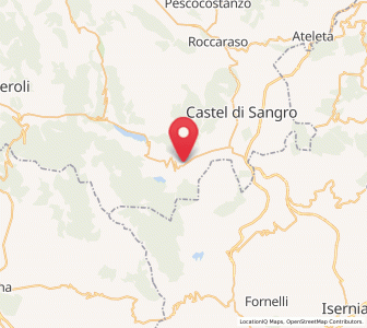 Map of Alfedena, Abruzzo
