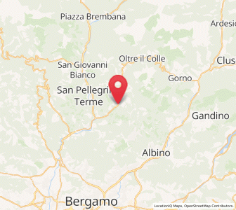 Map of Algua, Lombardy