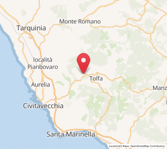 Map of Allumiere, Lazio