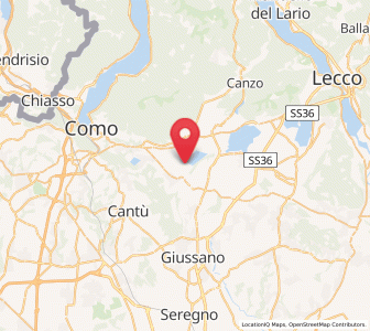 Map of Alserio, Lombardy