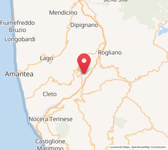 Map of Altilia, Calabria