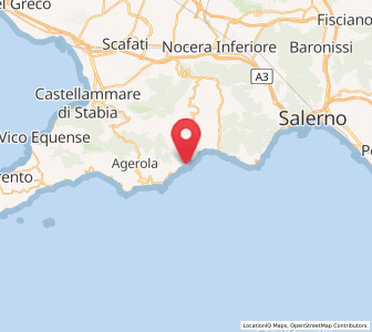 Map of Amalfi, Campania