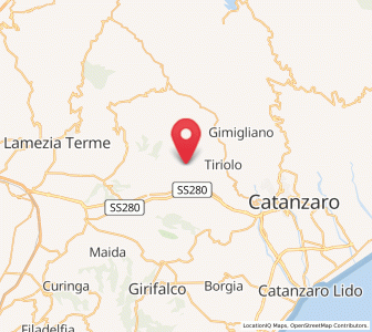 Map of Amato, Calabria
